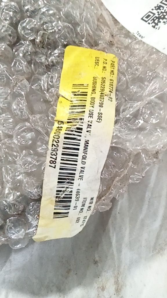 BUSHING, BODY USE VALV, MANIFOLD VALVE - 44639-01