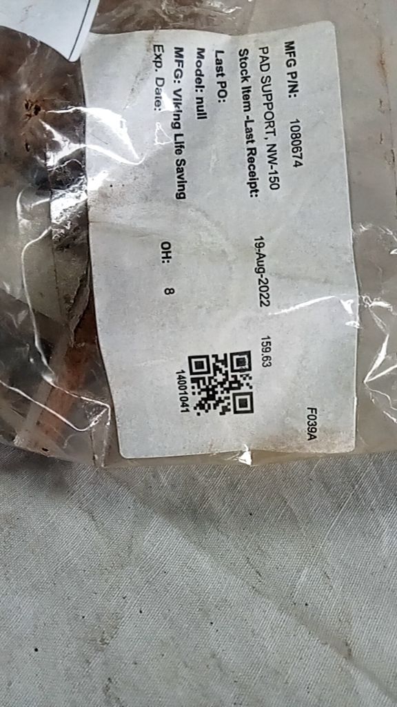 PAD SUPPORT, NW-150