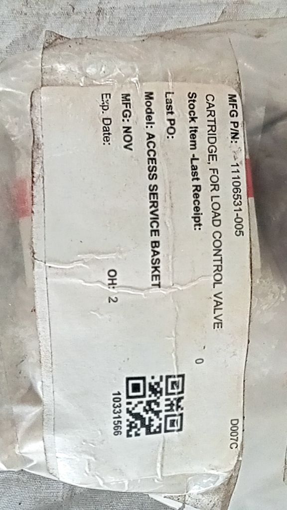 CARTRIDGE, FOR LOAD CONTROL VALVE
