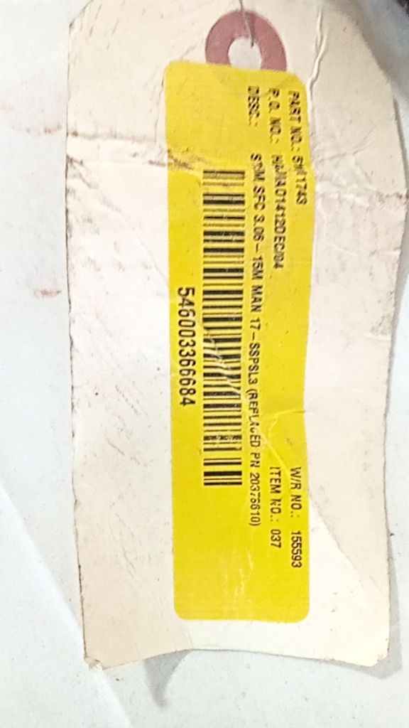 SDM SFC 3.0S-15M MAN 17-SSPSL3 (REPLACED PN 2037610)