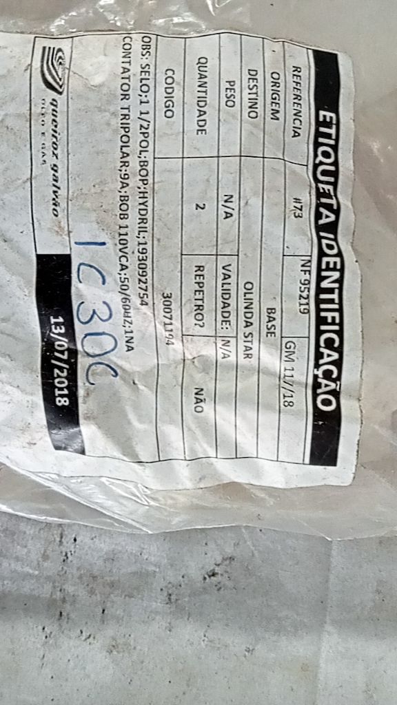 CONTATOR TRIPOLAR