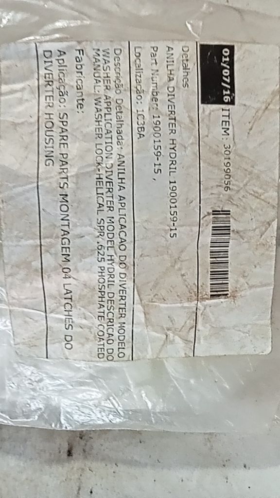 DIVERTER WASHER