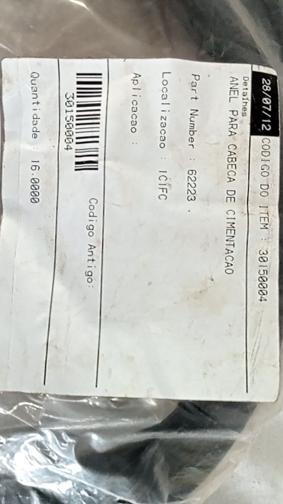 ANEL PARA CABECA DE CIMENTACAO