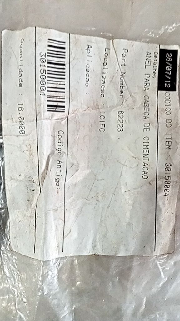 ANEL PARA CABECA DE CIMENTACAO
