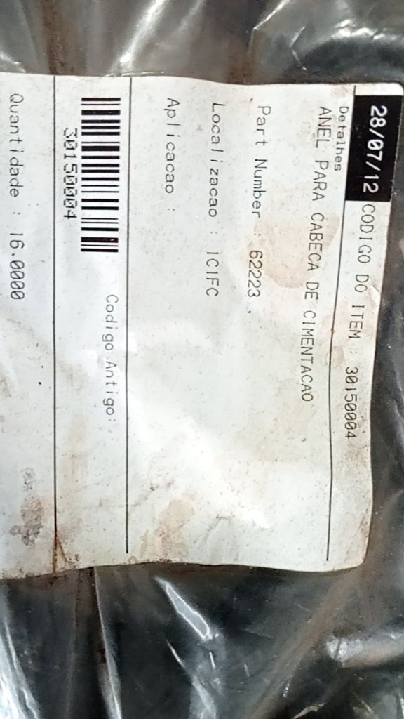 ANEL PARA CABECA DE CIMENTACAO