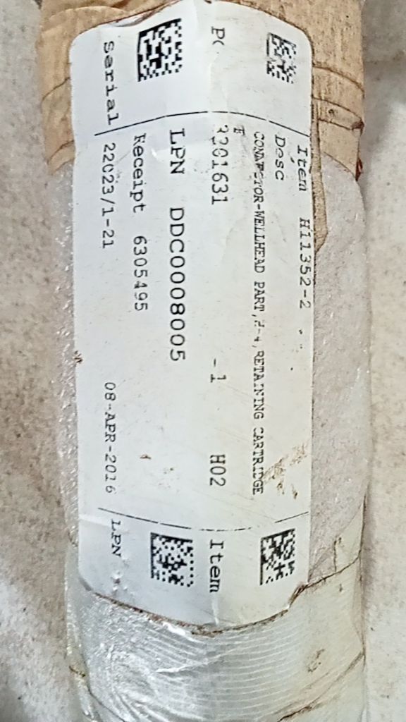 COMPACTOR-WELLHEAD PART, R-t, RETAINING CARTRIDGE