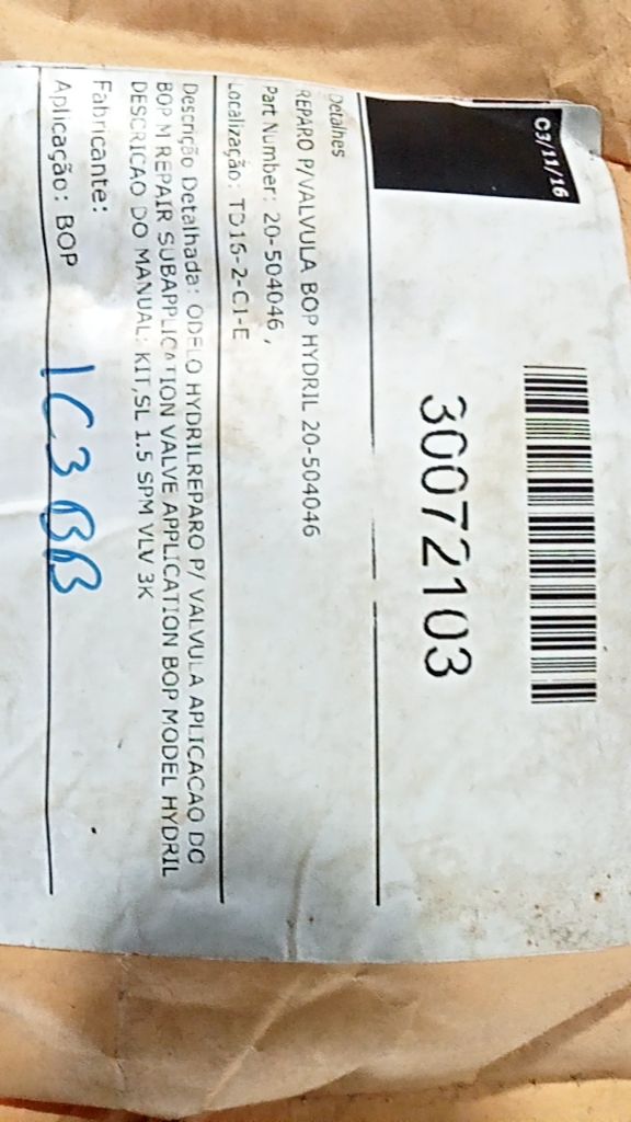 BOP Valve Repair Kit