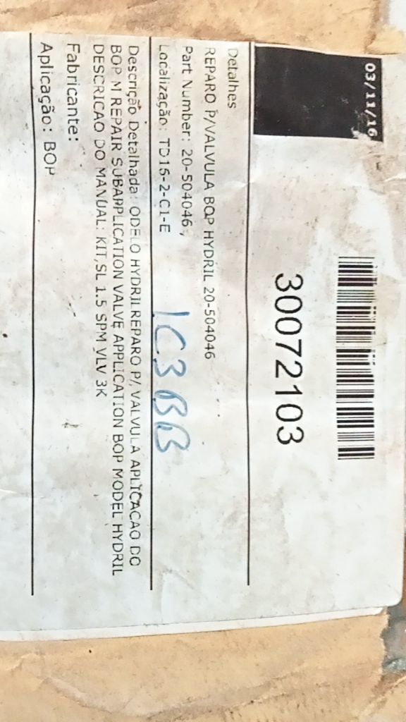 BOP Valve Repair Kit