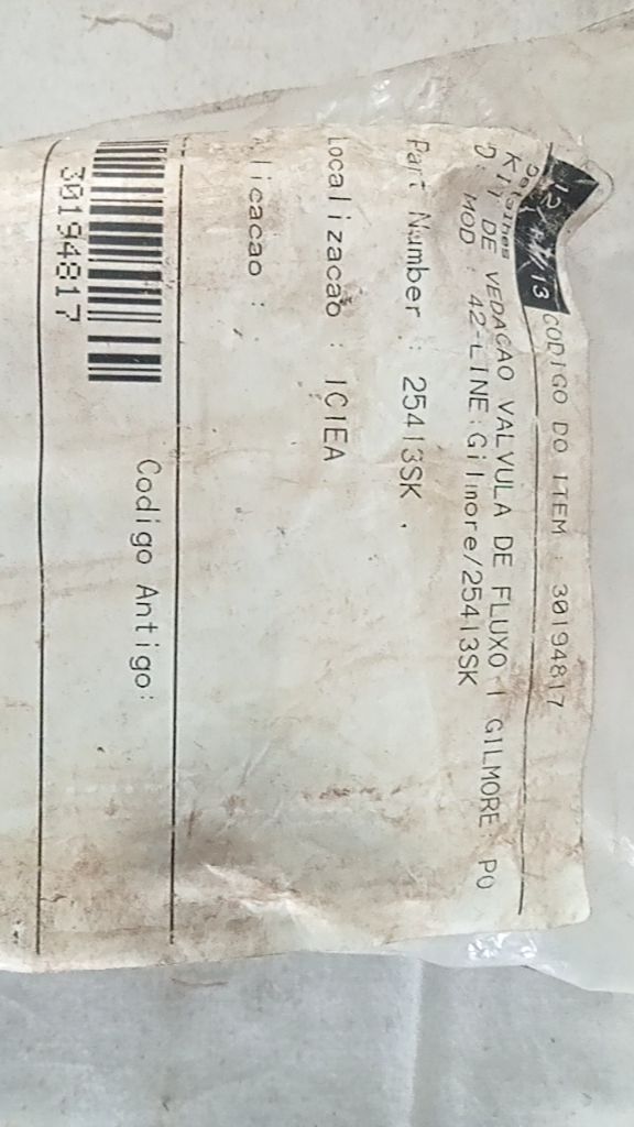 KIt DE VEDACAO VALVULA DE FLUXO