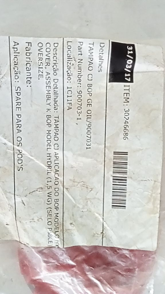 TAMPAO CJ BOP COVER, ASSEMBLY