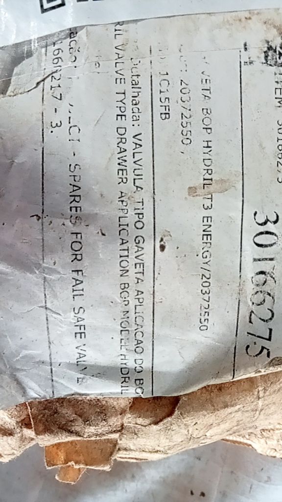 SPARES FOR FAIL SAFE VALVE