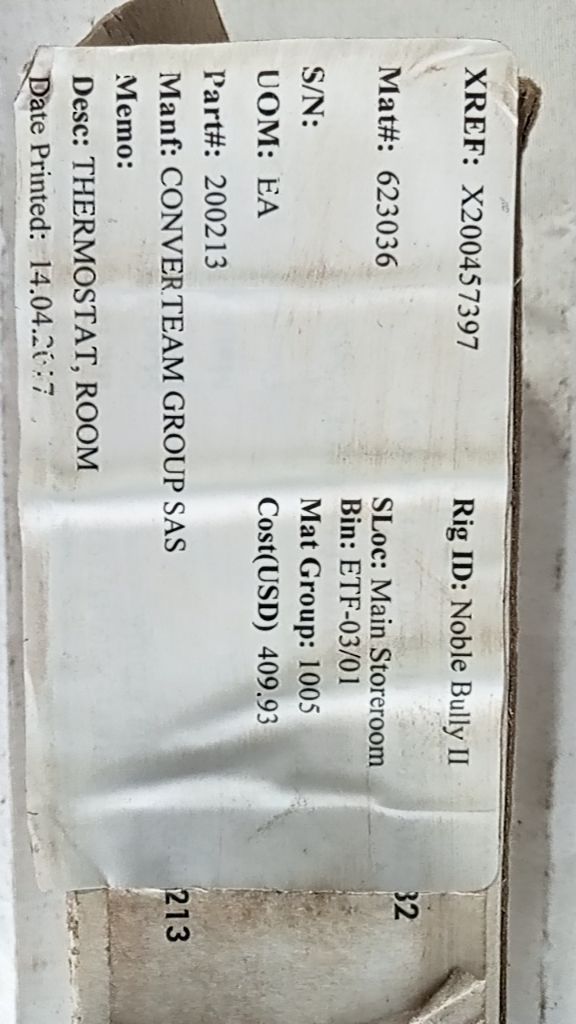 THERMOSTAT, ROOM
