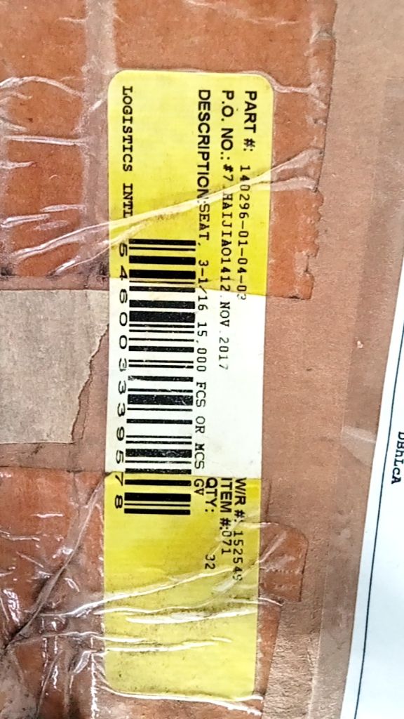 SEAT, 3-1/16 15.000 FCS OR MCS