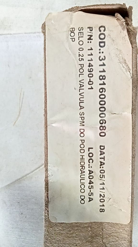 SELO 0.25 POL VALVULA SPM DO POD HIDRAULICO DO BOP