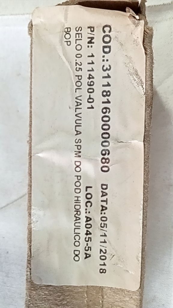 SELO 0.25 POL VALVULA SPM DO POD HIDRAULICO DO BOP