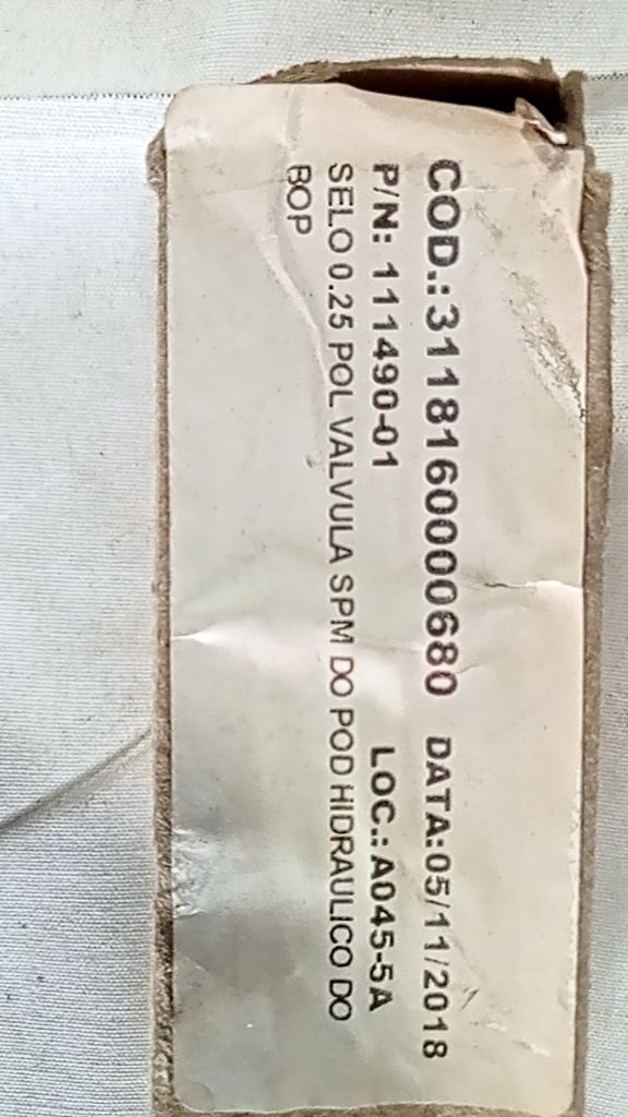 SELO 0.25 POL VALVULA SPM DO POD HIDRAULICO DO BOP