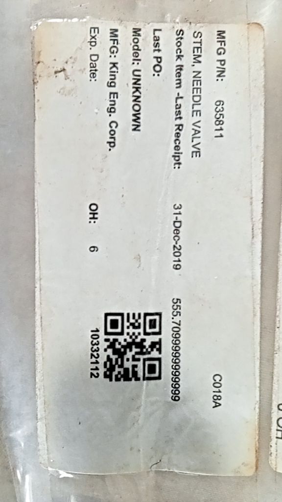 NEEDLE VALVE