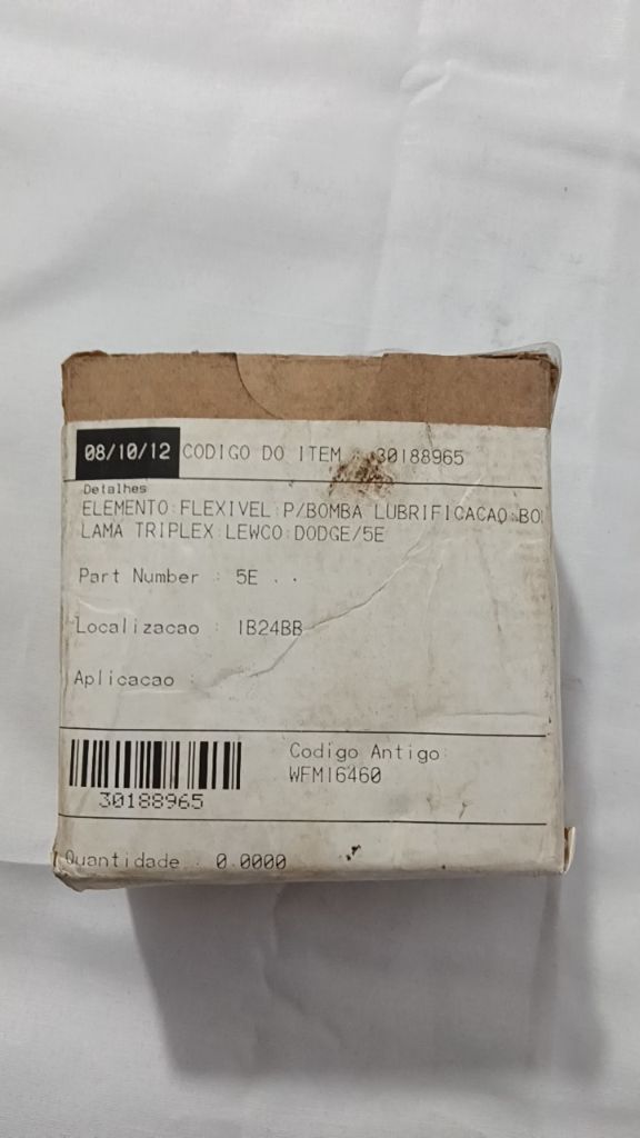 ELEMENTO FLEXIVEL P/BOMBA LUBRIFICACAO