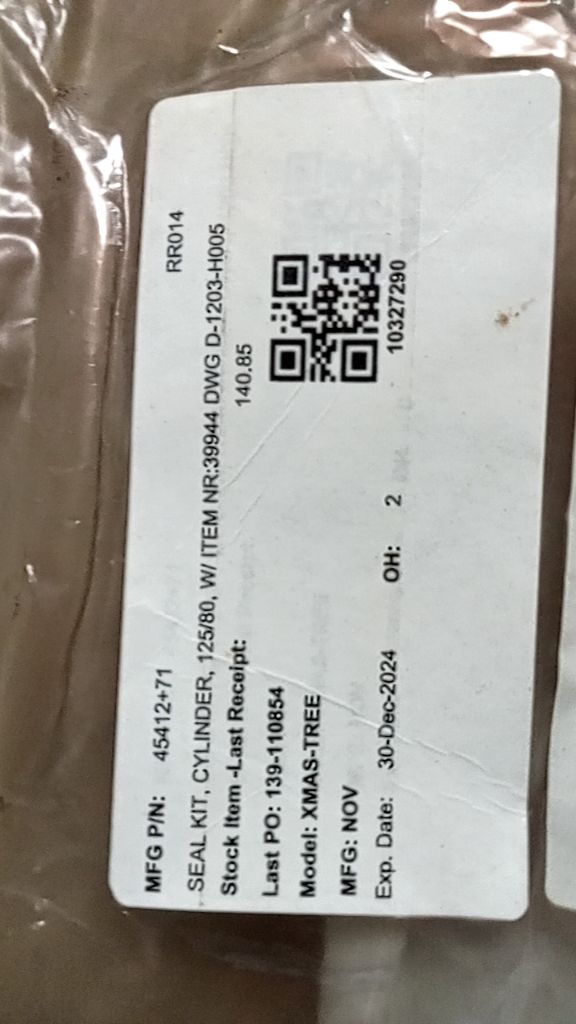 SEAL KIT, CYLINDER