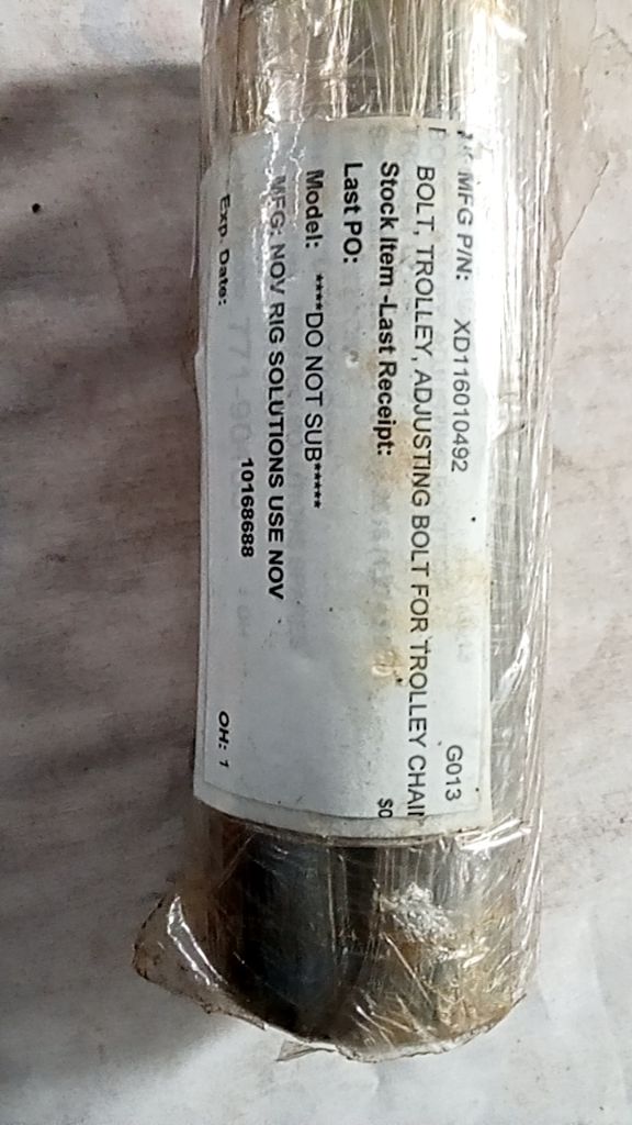 BOLT, TROLLEY, ADJUSTING BOLT FOR TROLLEY CHAIR
