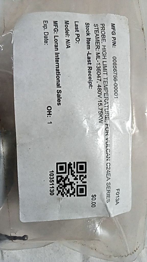 PROBE, HIGH LIMIT TEMPERATURE