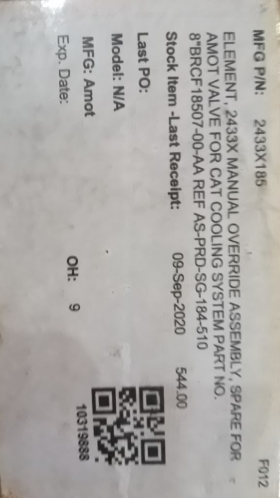 Manual Override Assembly