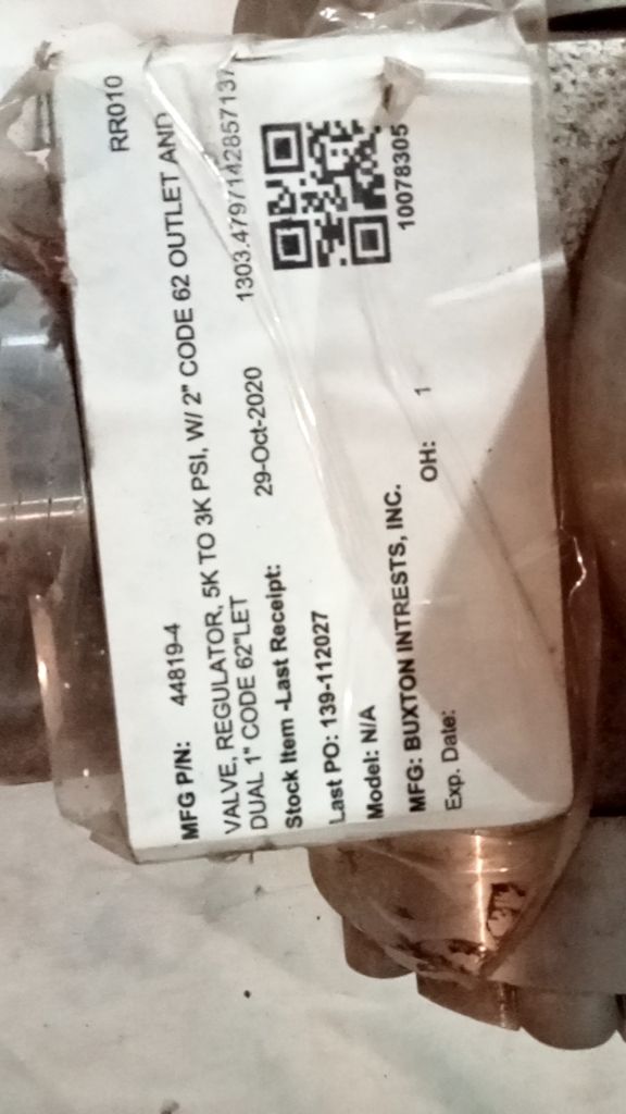 VALVE, REGULATOR