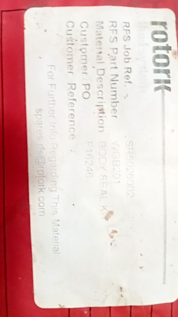 BODY SEAL KIT