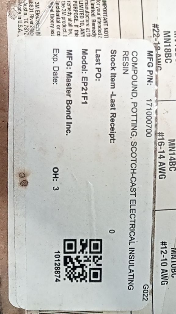 COMPOUND, POTTING, SCOTCH-CAST ELECTRICAL INSULATING RESIN