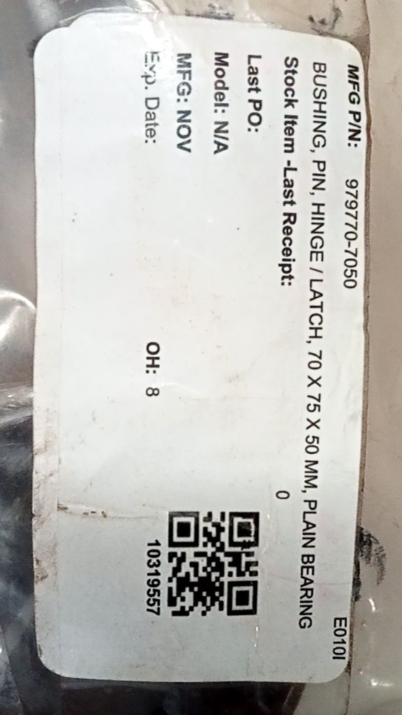 BUSHING, PIN, HINGE / LATCH