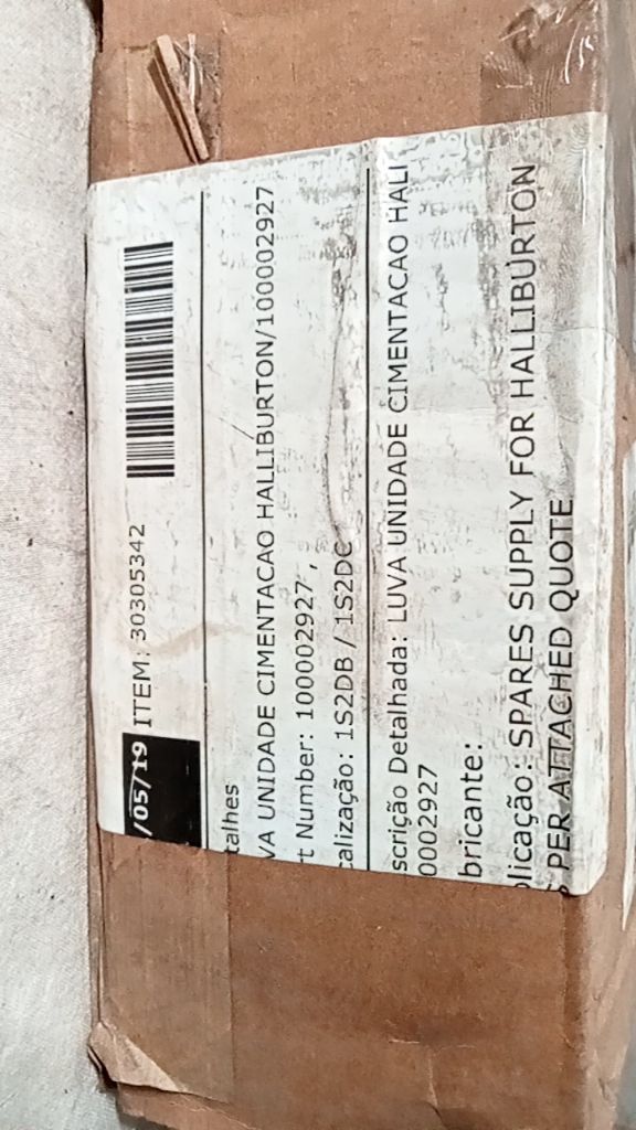 LUVA UNIDADE CIMENTACAO HALI