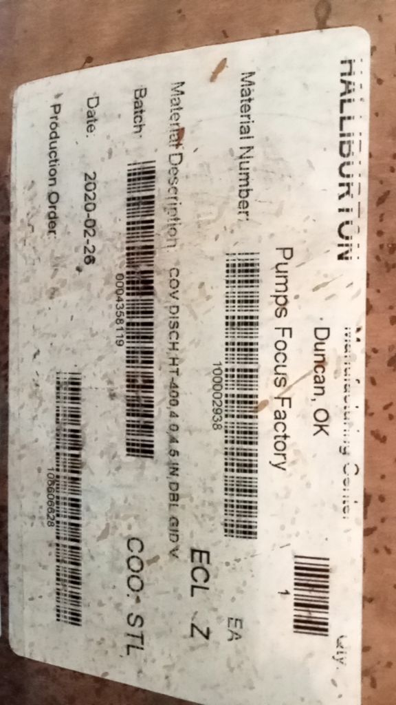 COV DISCH HT-400,4.0,4.5 IN,DBL GID V ECL Z EA