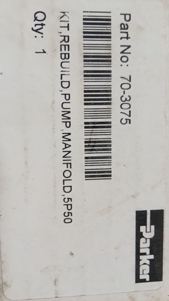 KIT, REBUILD, PUMP, MANIFOLD, 5P50