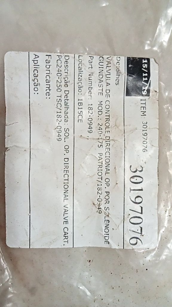 VALVULA DE CONTROLE DIRECIONAL